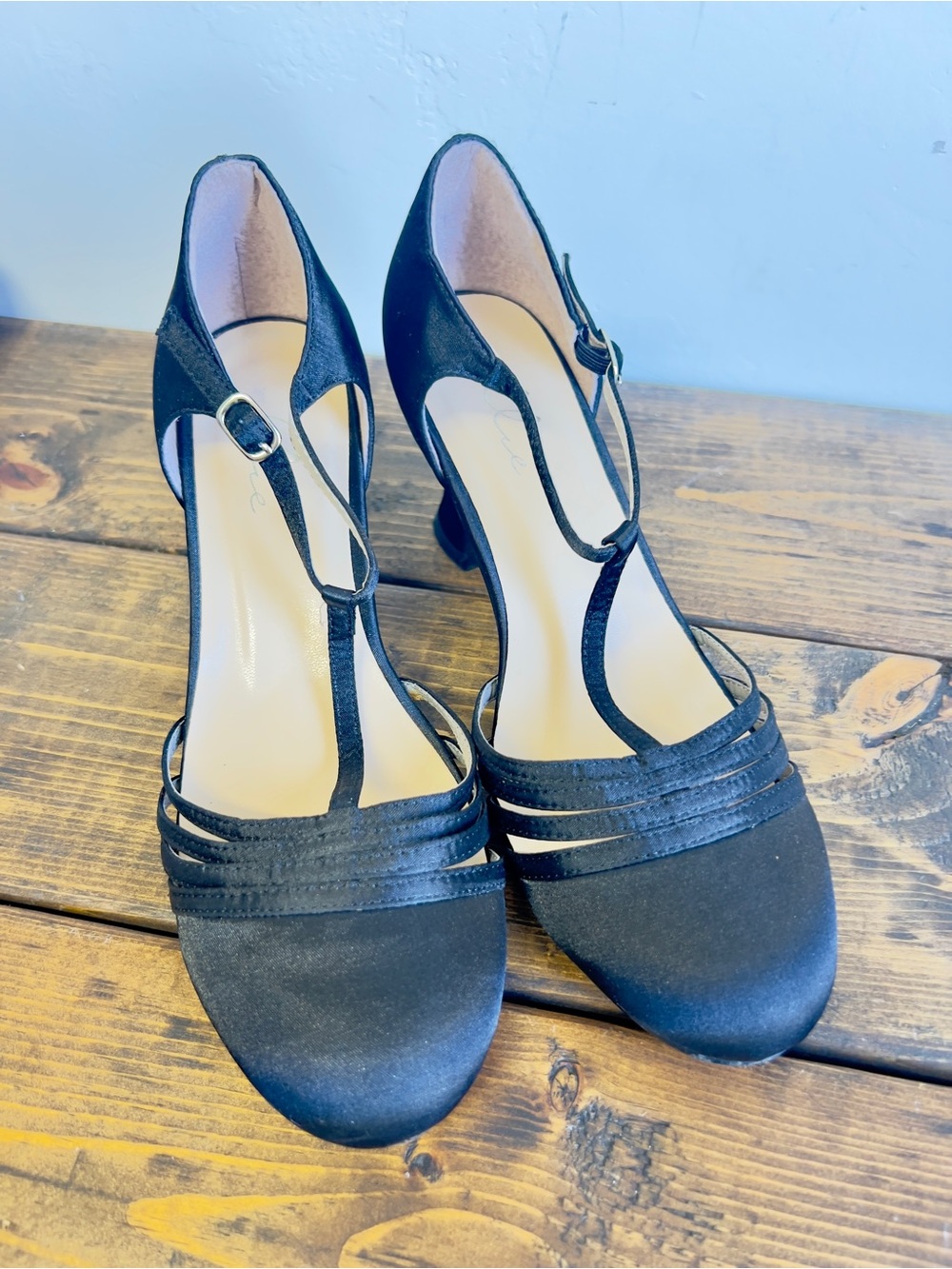 Ellie Shoe 254-LUCILLE, 2.5" Heel Satin Flapper Dance Shoe